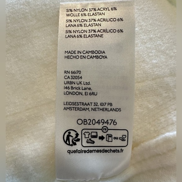 Free People Luna Cardigan Sweater in Ivory Size XL Cropped Sweater Cream Revolve - Picture 8 of 9